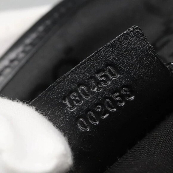 GUCCI GG Canvas Tote Bag Outlet Black Silver 180450 Auth ep10324 - Picture 10 of 16